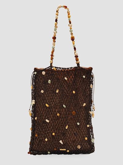 Cult Gaia Women's Mercier Beaded Leather Tote Bag