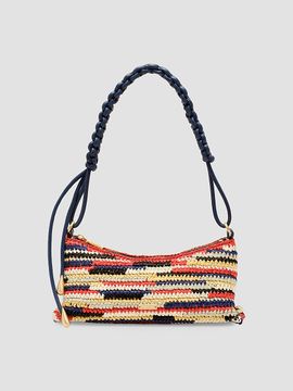 Cult Gaia Women's Osa Crochet Raffia Shoulder Bag