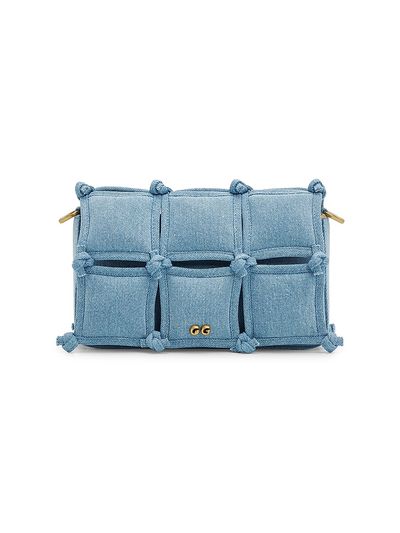 Cult Gaia Women's Puff Denim Crossbody Bag