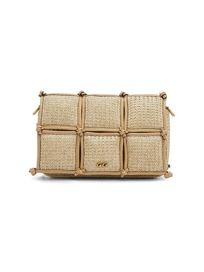 Cult Gaia Women's Puff Raffia Crossbody Bag