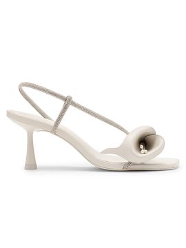 Cult Gaia Women's Rayna 70MM Embellished Leather Slingback Sandals