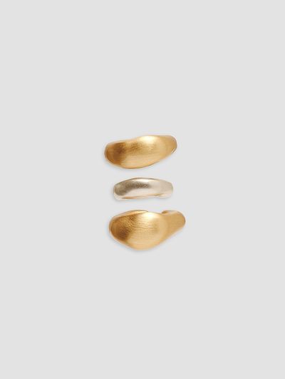 Cult Gaia Women's Solene 3-Piece Two-Tone Ear Cuff Set