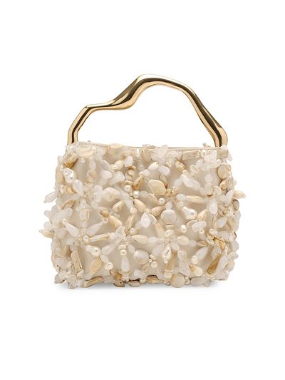 Cult Gaia Women's Solene Mini Beaded Top Handle Bag