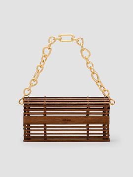 Cult Gaia Women's Sylva Wooden Shoulder Bag