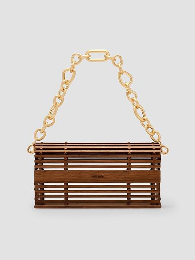 Cult Gaia Women's Sylva Wooden Shoulder Bag