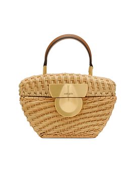 Cult Gaia Women's Tyla Rattan Top Handle Bag