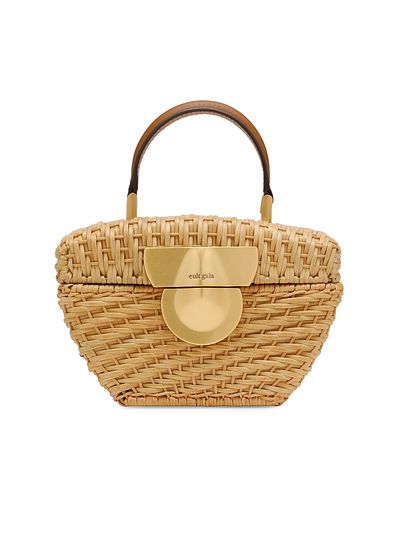 Cult Gaia Women's Tyla Rattan Top Handle Bag