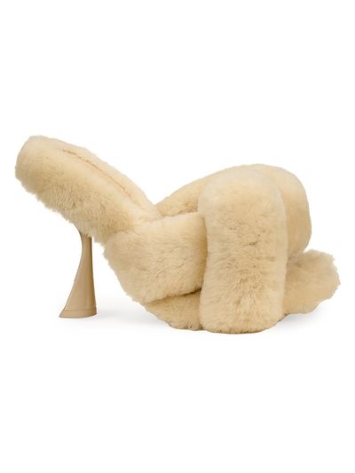 Cult Gaia Women's Zabelle 100MM Shearling Sandals