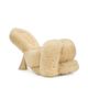 Cult Gaia Women's Zabelle 100MM Shearling Sandals - 2