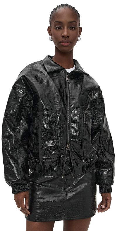 Cultnaked Cultnaked Lviv Bomber Jacket Onyx Croc