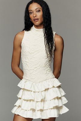 Curaae Fay Ruffle Mini Dress