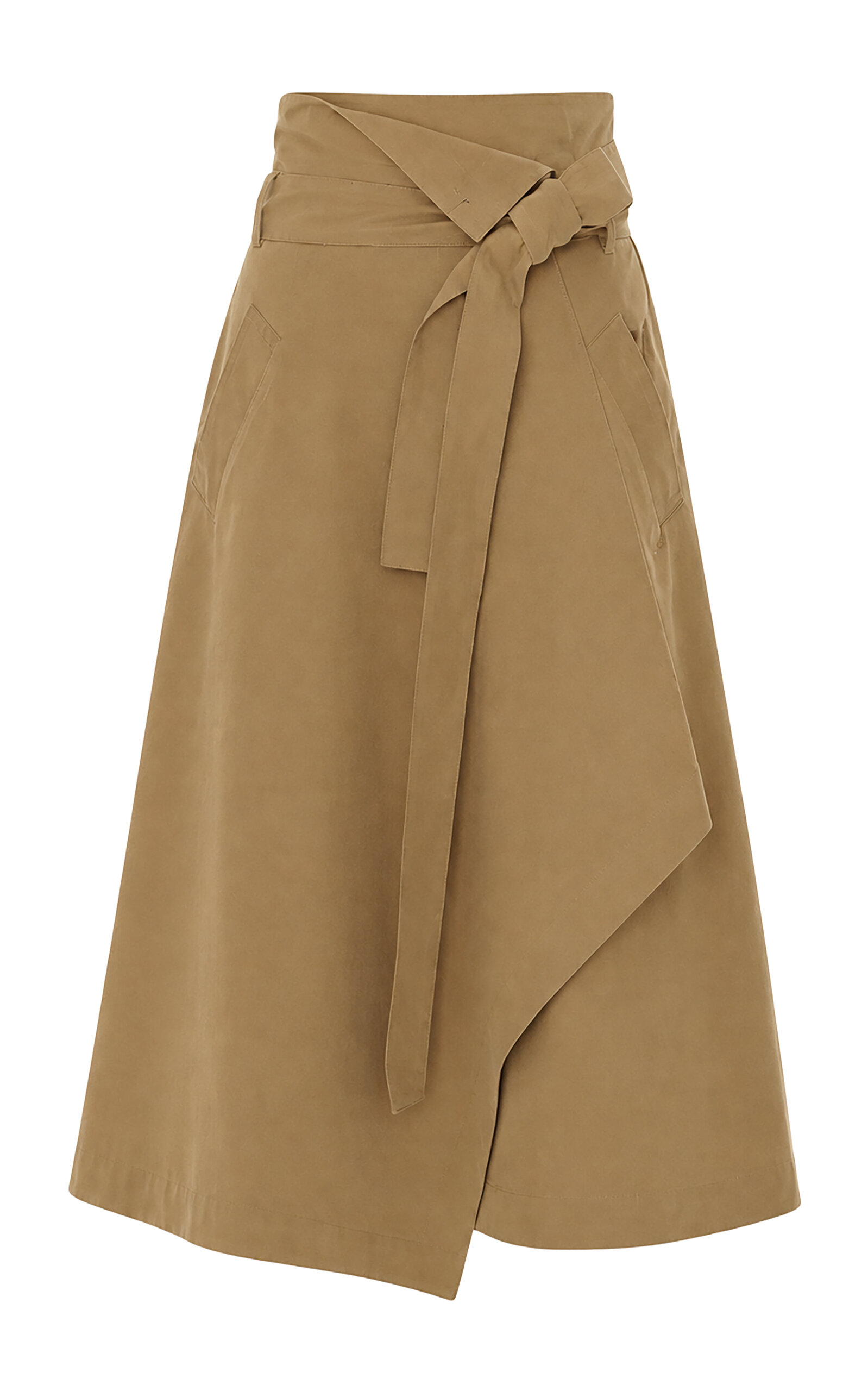 Curatoria Curatoria Ceibo Cotton Gabardine Midi Skirt