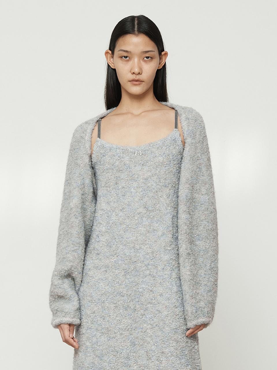 Current Boucle Round Bolero [Light Blue]