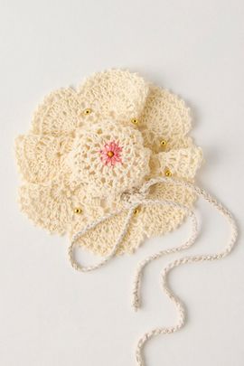 Curried Myrrh Hazel Crochet Drawstring Bun Cover