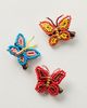 Curried Myrrh Kocho Butterfly Clips, Set of 3 - 2