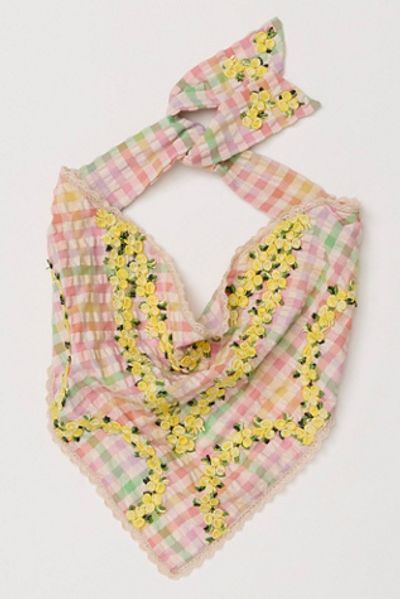 Curried Myrrh Lulu Crochet Hair Scarf