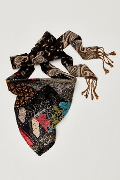 Curried Myrrh One Of A Kind Kantha Hair Scarf
