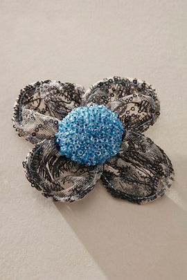 Free People Tess Fabric Flower Brooch