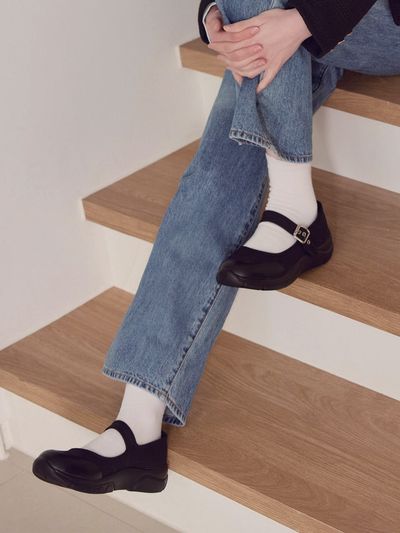 CUSTOMADE WOMAN Avery Sporty Mary Jane Sneakers_Black