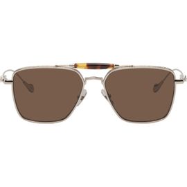 Cutler and Gross Cutler and Gross Silver The Great Frog Edition Capri Rectangular Sunglasses