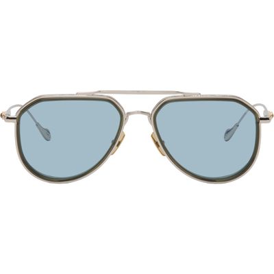 Cutler and Gross Cutler and Gross Silver The Great Frog Edition Triumph Aviator Sunglasses