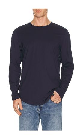Cuts Cuts Ao Long Sleeve Curve Hem Tee