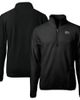 Cutter & Buck Men's Cutter & Buck Black Ivy League Cascade Eco Sherpa Fleece Quarter-Zip Jacket  - 1