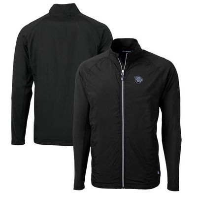 Cutter & Buck Men's Cutter & Buck Black Lehigh Valley IronPigs Adapt Eco Knit Hybrid Recycled Full-Zip Jacket 
