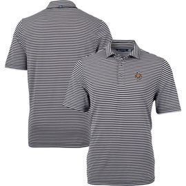 Cutter & Buck Men's Cutter & Buck Black Tennessee Volunteers Vault DryTec Virtue Eco Pique Stripe Recycled Polo 