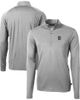 Cutter & Buck Men's Cutter & Buck Gray Detroit Tigers Virtue Eco Pique Recycled Quarter-Zip Pullover Top  - 1