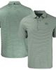 Cutter & Buck Men's Cutter & Buck Green/White Ivy League Tri-Blend Forge Eco Double Stripe Stretch Recycled Polo  - 1