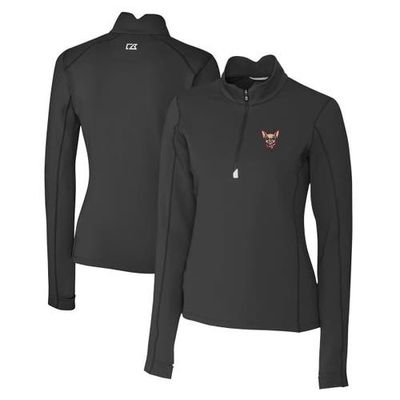 Cutter & Buck Women's Cutter & Buck Black El Paso Chihuahuas Traverse DryTec Stretch Quarter-Zip Pullover Top 
