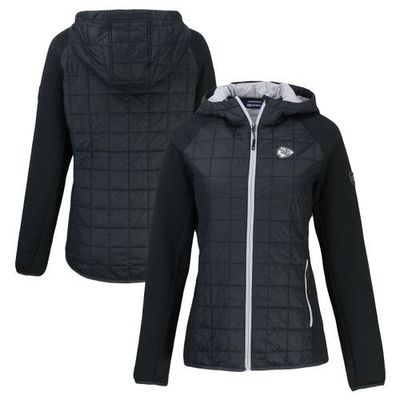 Cutter & Buck Women's Cutter & Buck Black Kansas City Chiefs Rainier PrimaLoft Eco Hybrid Full-Zip Hoodie Jacket 