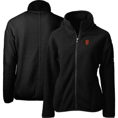 Cutter & Buck Women's Cutter & Buck Black San Francisco Giants Cascade Eco Sherpa Fleece Full-Zip Jacket 