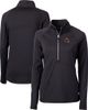 Cutter & Buck Women's Cutter & Buck Black Washington Commanders Helmet Logo Adapt Eco Knit Stretch Recycled Half-Zip Pullover Top  - 1