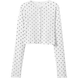 CUUP CUUP The Cropped Cardigan- Pointelle