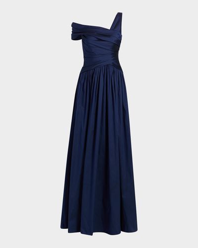 Cynthia Rowley Avery Asymmetric Taffeta Gown