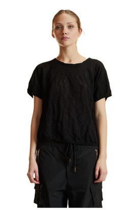 Cynthia Rowley Cynthia Rowley Crinkle Knit Short Sleeve Top