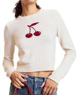 Cynthia Rowley Cynthia Rowley Intarsia Cropped Sweater