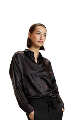 Cynthia Rowley Cynthia Rowley Ladybug Silk Blouse