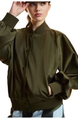 Cynthia Rowley Cynthia Rowley Satin Bomber Jacket