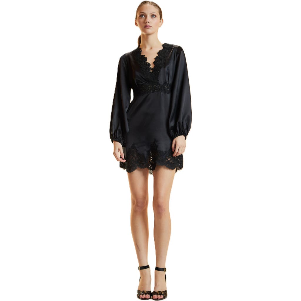 Cynthia Rowley Cynthia Rowley Satin Lace Mini Dress