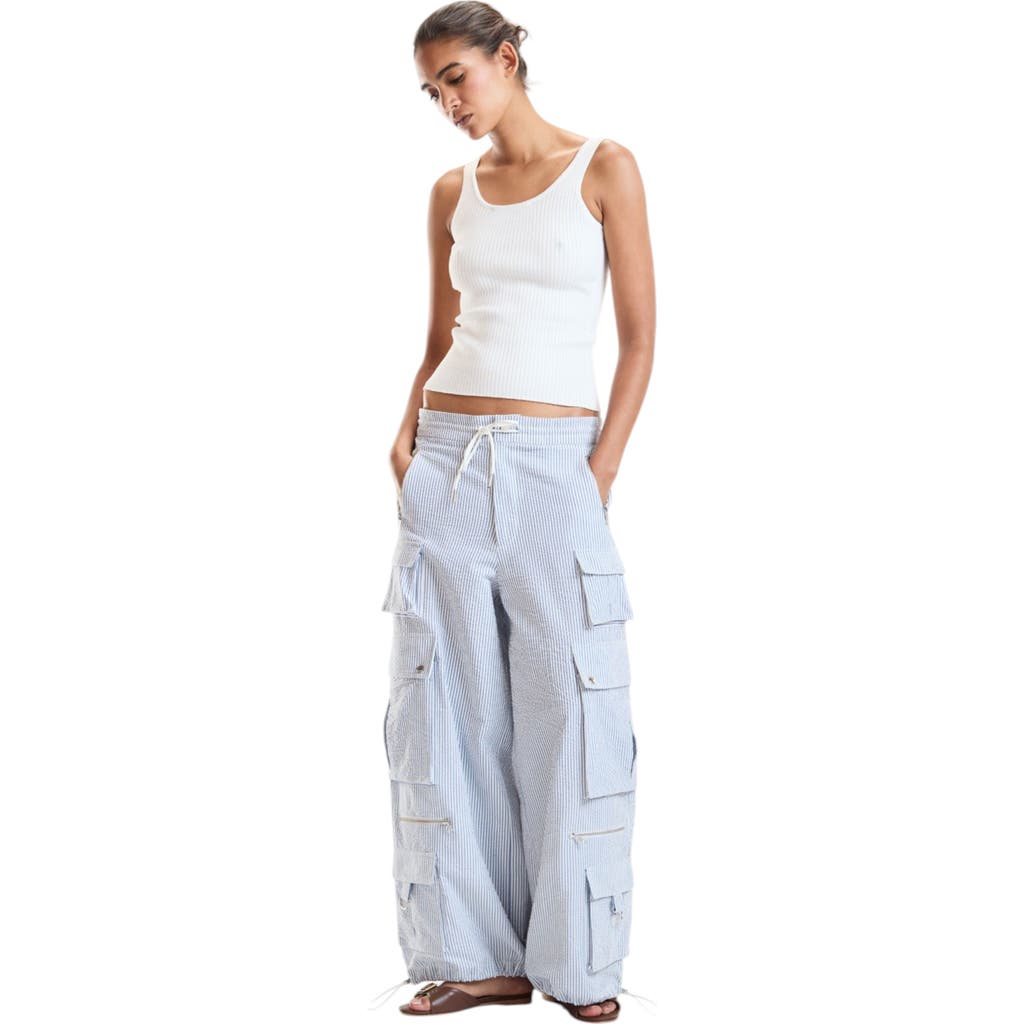 Cynthia Rowley Cynthia Rowley Seersucker Cargo Pants