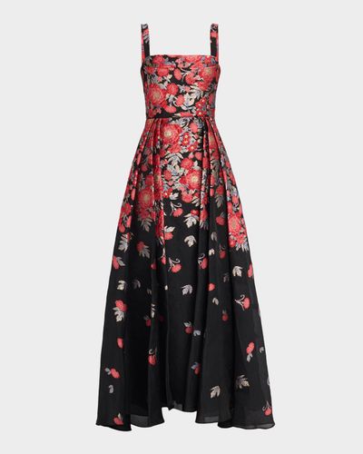 Cynthia Rowley Ginevra Floral Jacquard Maxi Dress