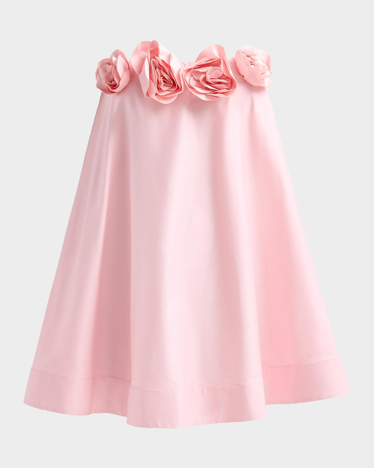 Cynthia Rowley Nerisia 3D Floral Strapless Trapeze Mini Dress