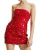 Cynthia Rowley Women's Floral Sequined Strapless Minidress - 3