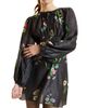Cynthia Rowley Women's Floral Silk-Blend Puff-Sleeve Minidress - 6