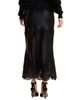 Cynthia Rowley Women's Satin Lace-Trim Midi-Skirt - 3