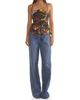 Cynthia Rowley Women's Satin Leather Ties Embellished Top - 2