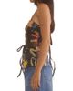 Cynthia Rowley Women's Satin Leather Ties Embellished Top - 3